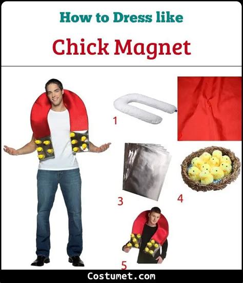 diy chick magnet costume|horseshoe magnet costume.